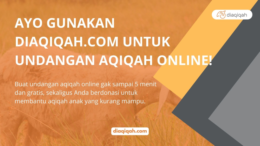 Bingung Cari Undangan Digital yang Mudah dan Murah? Ayo Gunakan DiAqiqah.Com untuk Buat Undangan Aqiqah Online!