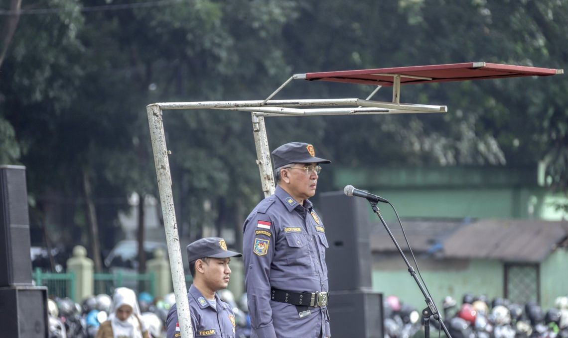 Pemerintah Kota Simahi Jabar Mengerahkan 1.870 Limas Untuk Mengamankan Pemilu 2024.